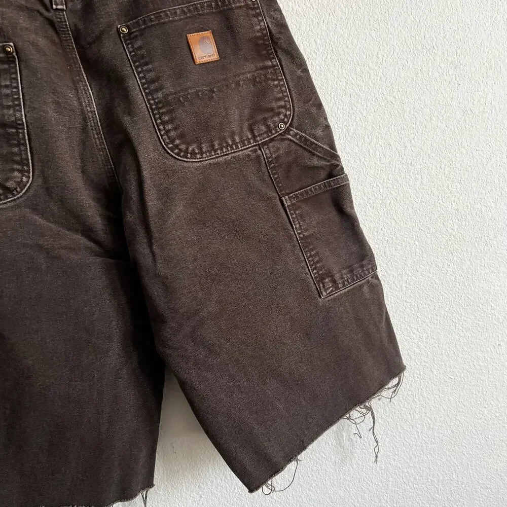 Carhartt brown double knee work wear carpenter shorts